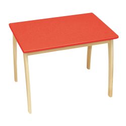 Roba Kids Kindertisch rot Höhe 56 cm