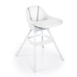 BabyGo Simple Hochstuhl weiß mit Esstisch
