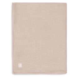 Jollein Babydecke Kuscheldecke 75x100 cm Basic knit Wild Rose/Fleece