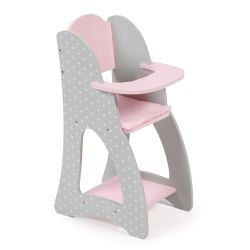 Bayer Chic 2000 Puppen-Hochstuhl Puntos grey ca. 52 cm hoch