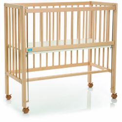 Fillikid Beistellbett - Wiege 5-fach höhenverstellbar Cocon Buche natur