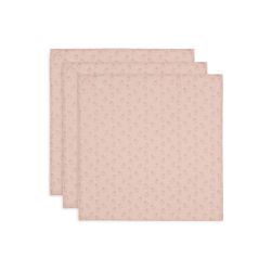 Jollein Spucktuch 70x70 cm Miffy Silhouettes Wild Rose 3 Stück Rosa