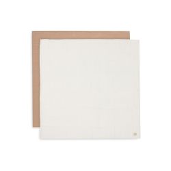 Jollein Mullwindeln Hydrophil Large 115x115cm Biscuit Ivory 2er Pack