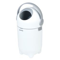 Nattou Windeleimer Mülleimer für ca. 25 Windeln Gr.1 Dropy - weiss grau