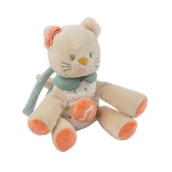 Nattou Mini-Spieluhr Kuscheltier Katze Lane Sandbeige ca. 20cm