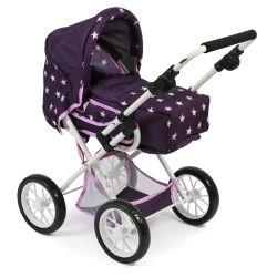 Bayer Chic 2000 Kombi-Puppenwagen LENI Stars lila