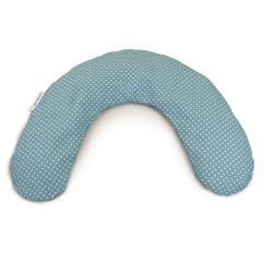 Theraline Bezug für Frühchenkissen 100 x 15 cm Punkte türkis 
