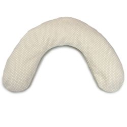 Theraline Frühchenkissen 100 x 15 inkl. Bezug Punkte beige Mikroperlen