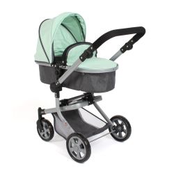 Bayer Chic 2000 Kombi-Puppenwagen MIKA melange anthrazit-mint