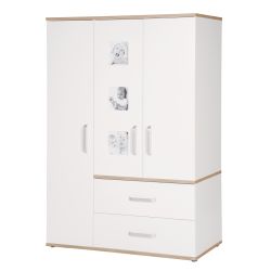 Roba Schrank Pia 3-türig 3 Bilderrahmen Baby- & Kinderzimmer Eiche San Remo