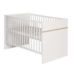 Roba Kombi-Kinderbett Pia 70x140cm weiß höhenverstellbar 3 Schlupfsprossen