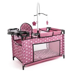 Bayer Design Multibett für Puppen bis 46cm altrosa