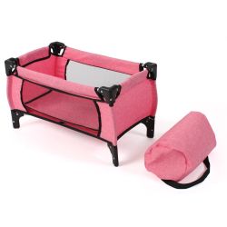 Bayer Chic 2000 Puppen-Reisebett Deluxe Melange pink