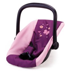 Bayer Design Puppen-Autositz bordeaux rosa Schmetterling