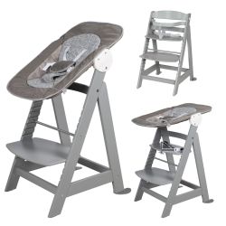 roba Born Up Treppenhochstuhl Set 2in1 Miffy Babyhochstuhl taupe