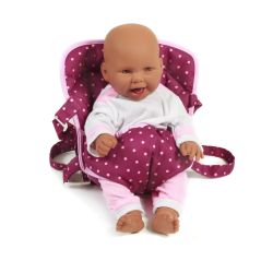 Bayer Chic 2000 Puppen-Tragegurt Dots Brombeere