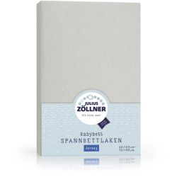 Julius Zöllner Spannbetttuch Jersey 70X140 / 60X120 Hellgrau