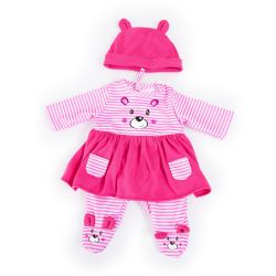 Bayer Design Kleider für Puppen 38cm Kleid Hose pink rosa Bär