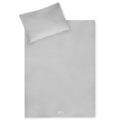 Julius Zöllner Bettwäsche 100x135+40x60 uni light grey
