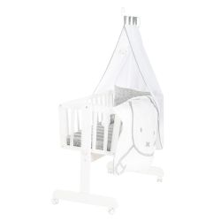 roba Babywiege miffy 40x90 cm Stubenwagen & Wiege Weiß / Grau