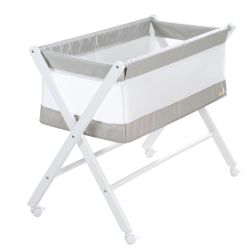 Roba Klappbares Stubenbett aus Canvas- & Mesh-Material Rollen & Matratze