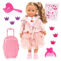 Bayer Design Charlene Puppe Funktionspuppe 46cm Kleid Schuhe Mütze Zubehör