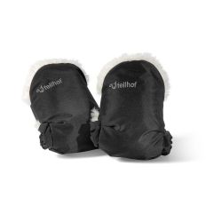 Fellhof Kinderwagen Handwärmer Handmuff Handschuhe UNI schwarz