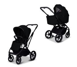 Moon Kombikinderwagen CIAO FOLD mit Sportsitz und Babywanne onyx