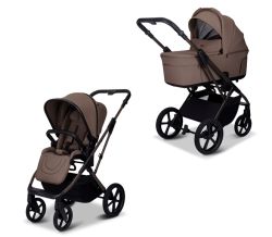 Moon Kombikinderwagen CIAO FOLD mit Sportsitz und Babywanne greige