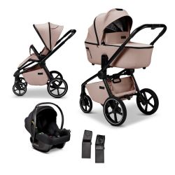 Moon Resea 2.0 Kombikinderwagen SET inkl. Cosmo 2.0 Babyschale sand