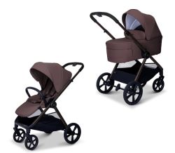 Moon Kombikinderwagen STYLO mit Sportsitz und Babywanne tonka