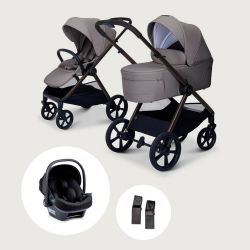 Moon Kombikinderwagen STYLO SET inkl. Babyschale LOLA graphite