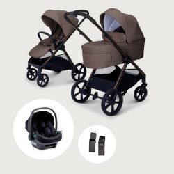 Moon Kombikinderwagen STYLO SET inkl. Babyschale LOLA greige