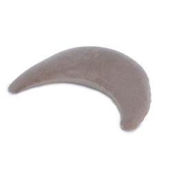 Theraline der Plüschmond Frotteeplüsch Elasthan Taupe Mikroperlen