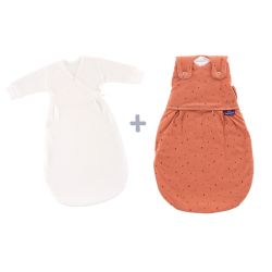 Träumeland Babyschlafsack LIEBMICH 3tlg. Set Moon rost 62/68