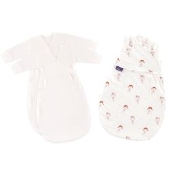 Träumeland Babyschlafsack LIEBMICH 3tlg. Set Mermaid Größe 50/56