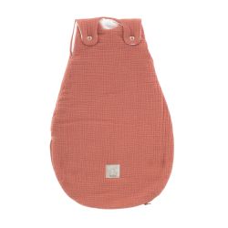 Träumeland Ganzjahres Schlafsack Baumwoll Musselin aprikose Größe 74/80
