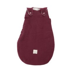 Träumeland Außenschlafsack LIEBMICH Baumwollmusselin beerenrot Größe 62/68