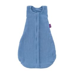 Träumeland Sommerschlafsack LIEBMICH Baumwollmusselin hellblau Größe 90