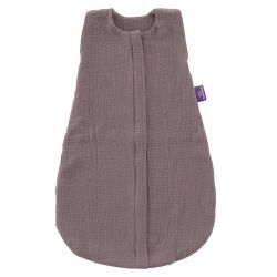 Träumeland Sommerschlafsack LIEBMICH Baumwollmusselin schokopflaume Größe 90