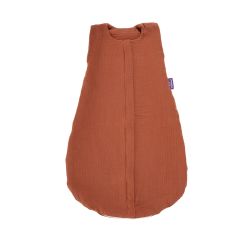 Träumeland Sommerschlafsack LIEBMICH Baumwollmusselin terrakotta Größe 80