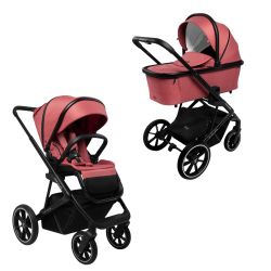 Muuvo Slick 2.0 Kombi-Kinderwagen SET mit Babyschale Pure Pink