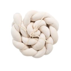Träumeland Signature Nestchenschlange Soft-Velours beige geflochten 180 cm