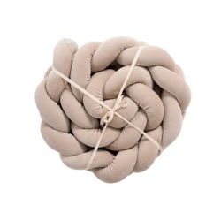 Träumeland Signature Nestchenschlange Soft-Velours taupe geflochten 210 cm