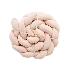 Träumeland Signature Nestchenschlange Soft-Velours rosa geflochten 210 cm
