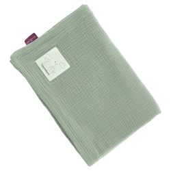 Träumeland Babydecke aus Musselin salbei grün Größe 75 x 100 cm