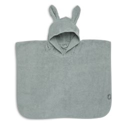Jollein Badeponcho 65x62 cm Ash Green Kapuzenbadetuch Handtuch grün