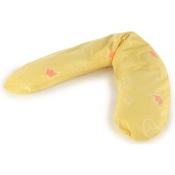 Theraline Dodo Pillow Stillkissen 170 cm inkl. Bezug 35 Krönchen gelb
