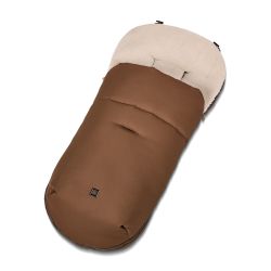 Moon Premium Fußsack herausnehmbares Teddyfell cognac