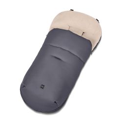Moon Premium Fußsack herausnehmbares Teddyfell graphite
